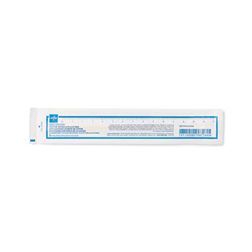 Medline Sterile Cotton-Tipped Wood Applicator, 6", Ideal for Applying Medication, Cleaning SKin, Arts & Crafts and more (Pack of 2000)