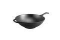Cast Iron Wok - Pre-Seasoned 12.5 Inch Cooking Pan for Stovetop & Oven