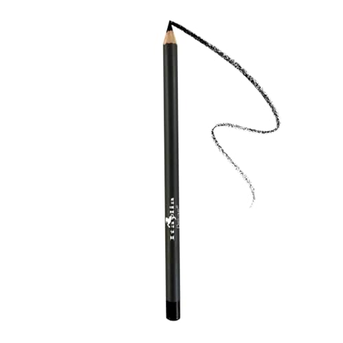 Italia Deluxe 12 pcs Eyeliner Pencil, Ultra Fine, Creamy, High-pigmented, Long-lasting + Hydrogel Eye Patch for Lash Extensions (Black)