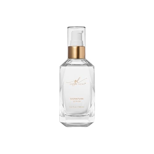 Goldie Locks Signature Hair Serum 3.4 oz – Anti-Frizz, Lightweight Shine, Safe for Extensions & Color-Treated Hair