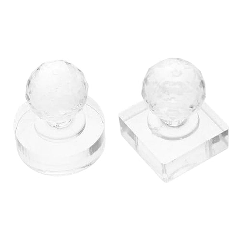 minkissy 2pcs Eyeshadow Pressing Tool Eyeshadow Stamper Blusher Pressing Stamp Eye Shadow Stamper Pressed Stamper Eye Shadow Palette Repairing Tool Highlighter Repair Tool