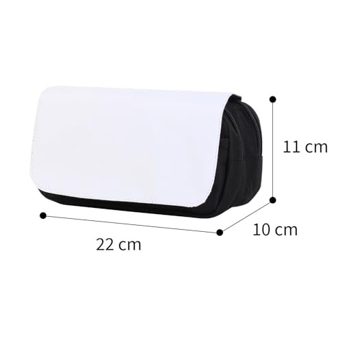Sublimation Printable Blanks Cosmetic Bags Pencil Case Multipurpose DIY Heat Transfer Makeup Bags Organizer Bag Toiletry Pouch with Removable Flap for Sublimation