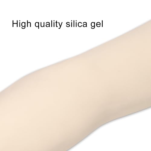 2MM Professional Silicone Tattoo Practice Arm - 1:1 Realistic Fake Skin, White Variation