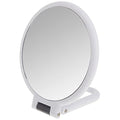 Danielle Soft Touch Hand Held Mirror, White