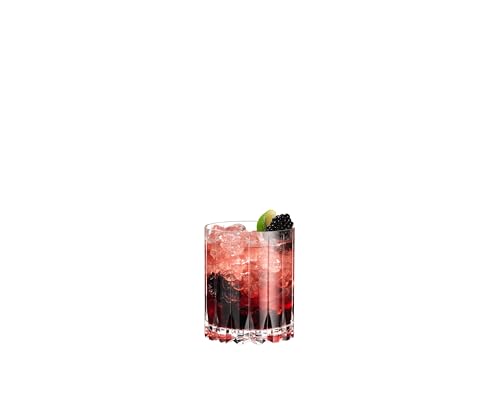 Riedel Double Rocks Glass Set of 4 - Drink Specific Crystal Cocktail Glassware