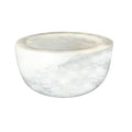 Marble Shaving Bowl£¬Handcrafted White Marble Later£¬Shaving Soap & Cream Bowl for Men£¬Lather Mug with Interior Grooves Builds a Rich.