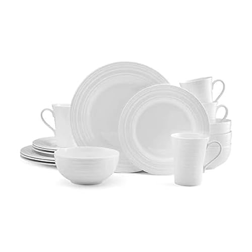 Mikasa Ciara 16-Piece Dinnerware Set Service for 4 - Brown Box Variation