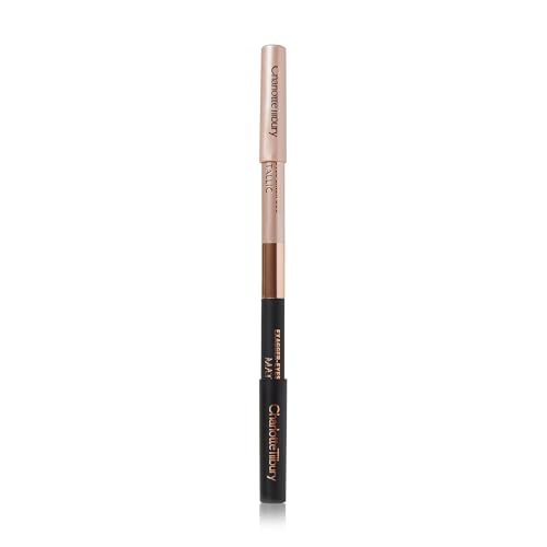 Dual-Ended Metallic & Matte Eyeliner Pencil for Precise Eye Definition