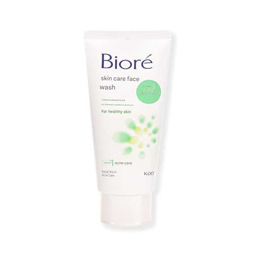 Bi-ore Facial Cleanser Twin Pack 130g x 2 - Gentle Face Wash for Women, Deep Cleansing Facewash Formula Removes Dirt & Oil, Suitable for Sensitive Skin, Maintains Moisture Without Over-Drying