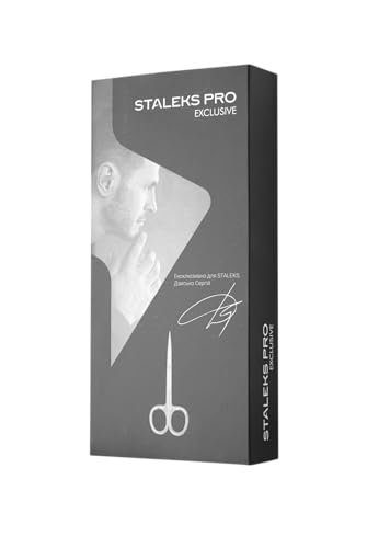 STALEKS PRO S 21 Hook-Tip Cuticle Scissors - Ergonomic Manicure Tool