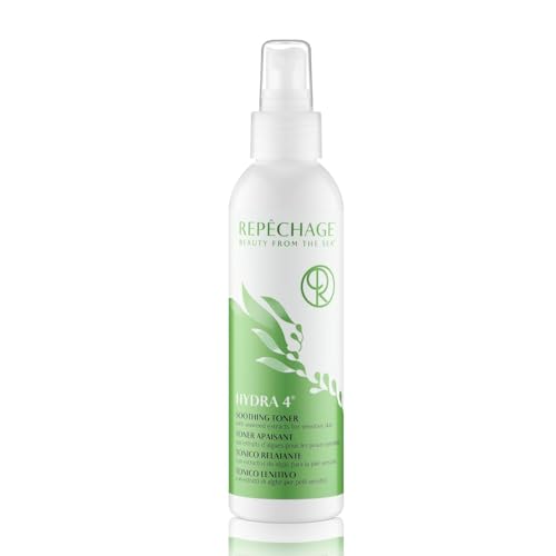 Repechage Hydra 4 Soothing Toner for Sensitive Skin ? Hydrating Witch Hazel Toner with Seaweed Extracts & Lactic Acid ? Alcohol-Free, Paraben-Free Refreshing Face Mist for Men & Women, 6 fl oz