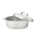 11 Inch Cajun Cast Aluminum Oval Roaster with Lid for Vegetables - Durable & Versatile Cookware