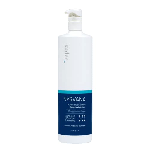 Nyrvana Purifying Shampoo 33.8 Fl Oz Pack of 1 - Sulfate Free Hair Cleanser for All Hair Types