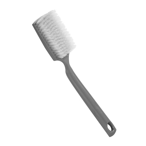 Fuller Brush Bath Brush with Long Handle - 13 Inch Back Scrubber for Shower - Gentle Exfoliating Body Brush for Wet or Dry Brushing - Ergonomic Non-Slip Grip with Hanging Hole ? Dove Gray