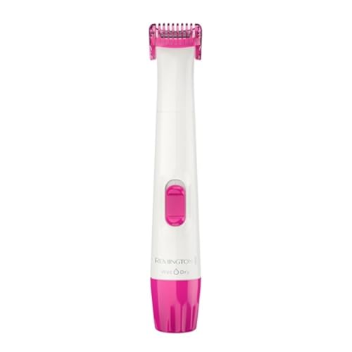 Remington Smooth & Silky Body & Bikini Kit, Cordless bikini trimmer and shaver for women, Waterproof for grooming in the shower, White/Pink
