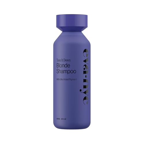 Eva NYC Purple Shampoo for Toning Blonde Hair - Gentle Formula for Blonde, Gray + Lightened Hair - Adds Shine + Softens - Anti-Brass Formula for Salon Fresh Results - Ginger Rose Scent - 10 fl oz