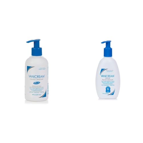 Vanicream Liquid Cleanser - 8 fl oz ? Unscented, Gluten-Free Formula for Sensitive Skin & Gentle Facial Cleanser with Pump Dispenser - 8 fl oz