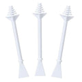 100 Pcs Nose Wax Sticks, Plastic Nose Hair Wax Applicator Stick with Disposable Spatulas for Men Women Eyebrows Ears Nose Hair Removal