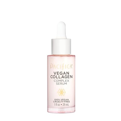 Vegan Collagen Face Serum - Hydrating Anti-Aging Serum with Hyaluronic Acid for Firming & Fine Lines