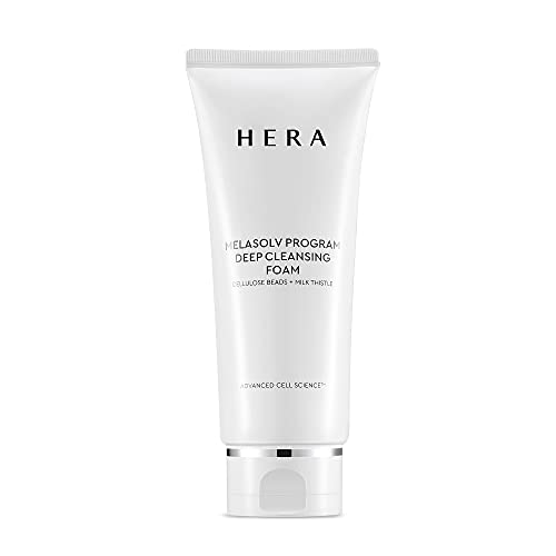 HERA Foaming Facial Cleanser ? Professional Deep Cleansing Foam with Cellulose Beads and Milk Thistle ? Antioxidant and Hydrating Foam Cleanser ? For Bright and Soft Skin ? 6.6 Ounce by Amorepacific