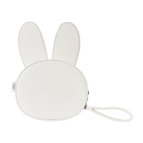 dearcloud Miffy Faux Leather Cosmetics Bag with Removable Wristlet Strap ? Travel Case & Purse (Shaped like Miffy)