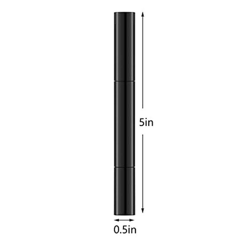 3ml Empty Nail Oil Pen with Brush, Twist Pen for Tooth Whitening, Gel Lip Gloss Container, Eyelash Growth Liquid Tube(Black, 6PCS)