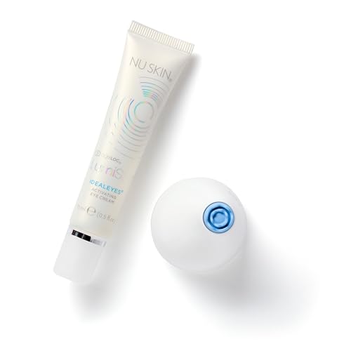 Nu Skin - ageLOC LumiSpa IdealEyes | Say Goodbye to Tired Eyes with Activating Eye Cream | Designed to Work with ageLOC LumiSpa Accent | Targets Dark Circles, Puffy Eyes, and Fine Lines | 1 Pack