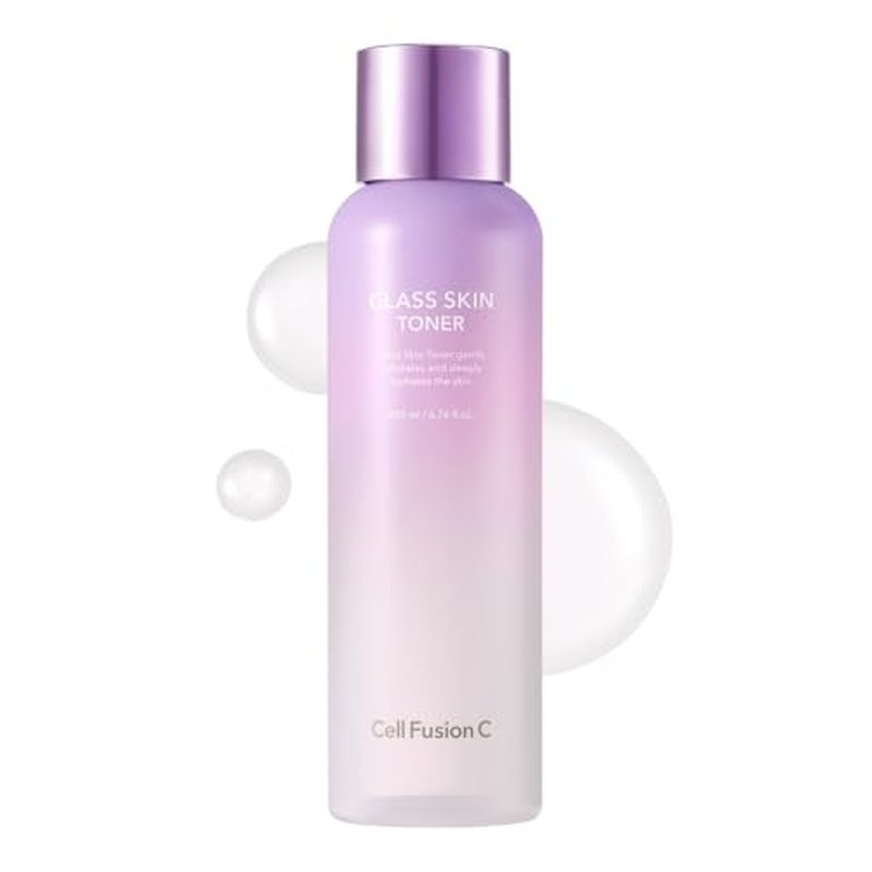 Cell Fusion C Glass Skin Toner, Face Toner for Glass Skin, Niacinamide, Hyaluronic Acid & Citric Acid, Dewy Glow & Smooth Texture, 200ml / 6.76 fl.oz