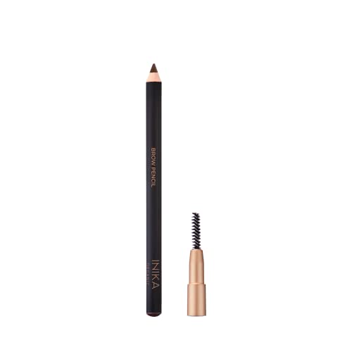 INIKA Brunette Organic Brow Pencil | Longwear, Water-Resistant, Nourishing Formula