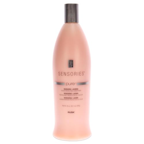 RUSK Sensories Pure Mandarin and Jasmine Vibrant Color Conditioner, Keeps Color and Highlights Vibrant, 33.8 fl. oz