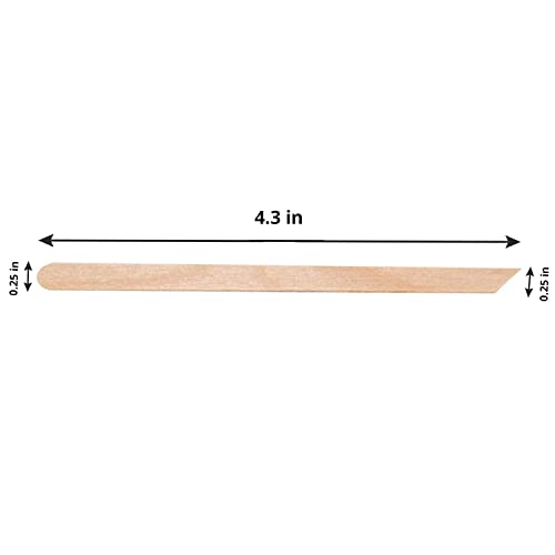 Tachibelle Wooden Wax Sticks - Body Eyebrow, Lip, Nose Small Waxing Applicator Sticks for Hair Removal and Smooth Skin Professional Spa - 2 in 1 (pointed and slanted) (Pack of 1000)