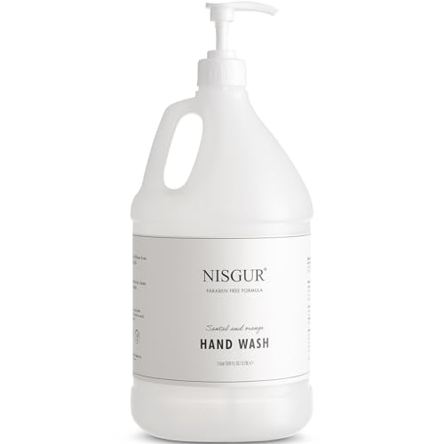 Hotel Hand Wash in Gallon Size 1 Gallon Each Total 2 Gallon Jugs with Extra Pump Dispenser to Refill Wall-mounted and Stand Dispenser Aloe vera, Green Tea Extract Infused Hotel Toiletries