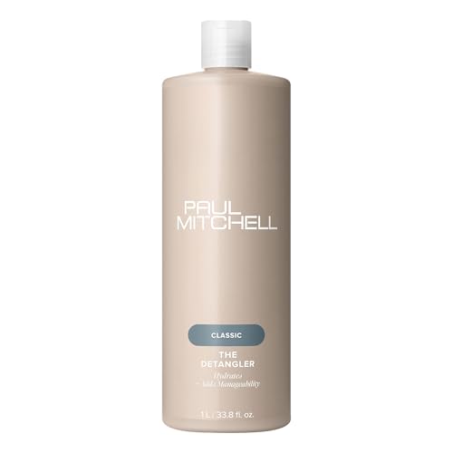 Paul Mitchell The Detangler Conditioner 33.8 Fl Oz - Hydrates & Adds Manageability for Medium to Coarse Color-Treated Hair