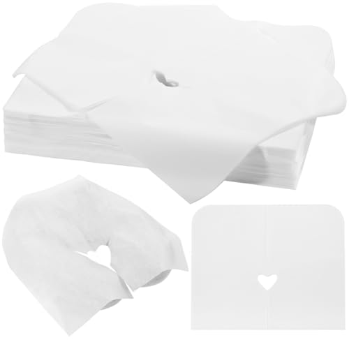 DIMEGON 500Pcs Disposable Face Cradle Covers - Single-Use Massage Bed Headrest Covers