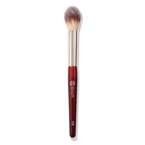 BK BEAUTY 108 PRECISION POWDER MAKEUP BRUSH ? Pro-Designed Tapered Brush for Precise Under-Eye Setting, Crease-Free Finish, and Subtle Highlighting