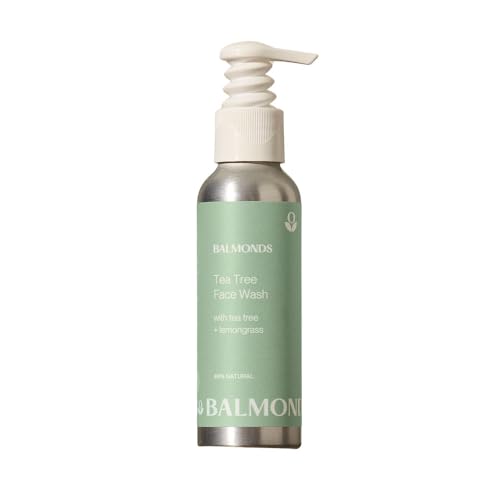 Natural Tea Tree Face Wash for Sensitive Skin - Vegan & Paraben-Free 4.2 Fl Oz