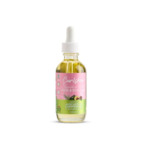 ORS Olive Oil Style and Curl Smooth-N-Hold Pudding - Nourish & Grow* Hair & Scalp Oil Infused with Avocado Oil & Peppermint for Strength & Length - Bundle