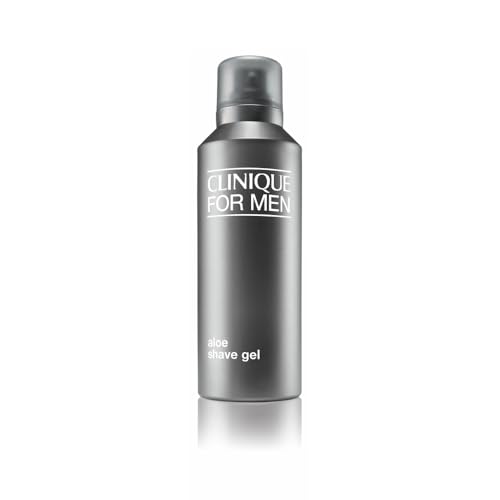 Clinique Aloe Shaving Gel for All Skin Types Oil-Free Softens Beard Close Shaving 4.2 Fl Oz