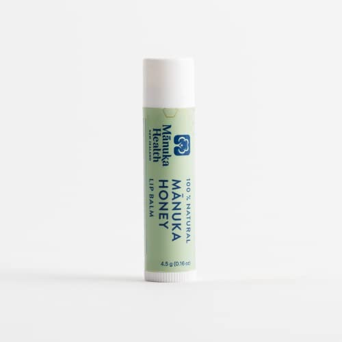 Manuka Health Lip Rescue - 0.16 oz Lip Balm for Dry Cracked Lips - 100% Natural Lip Balm with MGO 250+ Manuka Honey and Beeswax Provides Potent Lip Care