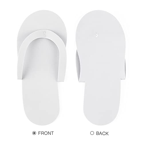 Geyoga 48 Pairs Disposable Pedicure Slippers White (Variation: White / 48)