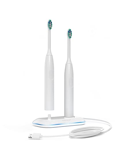 Dual Toothbrush Charger for Philips Sonicare Electric Toothbrushes - Waterproof 2-in-1 Replacement Base