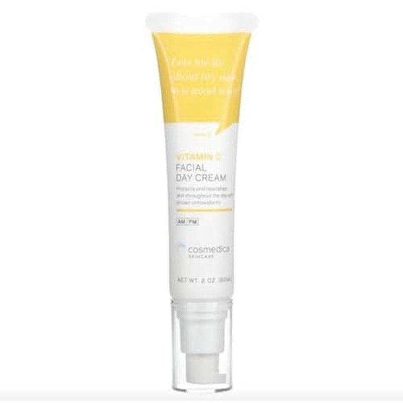 Cosmedica Skincare Vitamin C Facial Moisturizer ? 15% Vitamin C Facial Day Cream - 2 ounces ? Protects and nourishes skin throughout the day ? Vegan, Cruelty Free Skincare