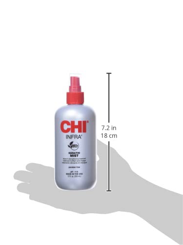 CHI Keratin Hair Mist 12oz - Strengthening & Protecting Leave-In Treatment (2 Pack)