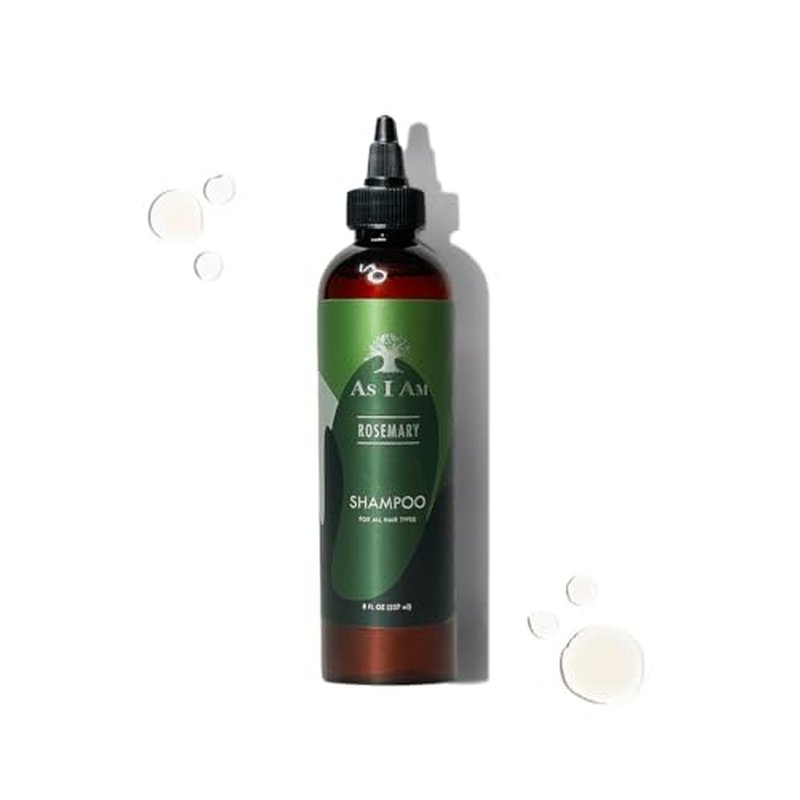 As I Am Rosemary Shampoo 8 oz - Scalp Treatment for Hair Density - with Biotin & Saw Palmetto