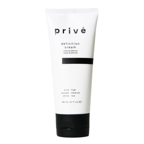Prive Hair Cream for Frizz Control, Strong Hold, 3 oz - Sleek & Polished Style