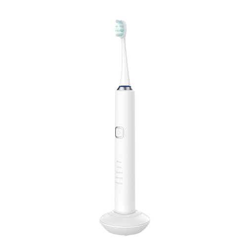 Ontel Miracle Smile Electric Toothbrush 40,000 VPM, 5 Modes, 6 Bristle Heads, USB Dock, Travel Case