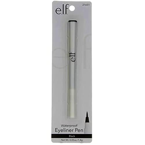 e.l.f. Eyeliner Pen with FeltTip Applicator, Black, 0.05 Fl Oz (Pack of 2)
