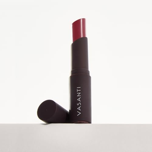 VASANTI Best Balm Forever Tinted Lip Balm - Hydrating Natural Oils & Butters - Neutral Plum Brown - Vegan & Paraben-Free - Bestie Variation