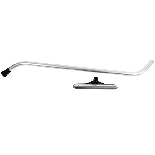 Wet/Dry Squeegee Vacuum Attachment with 1-Piece S-Wand - Aluminum, 14 Inch