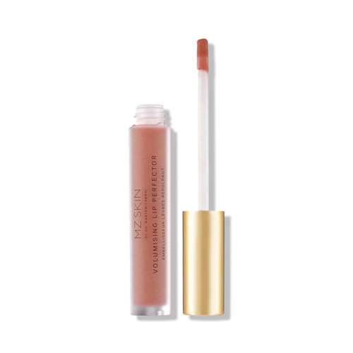 MZ SKIN Volumising Lip Perfector Shade 2 | Peptide Plumping Lip Gloss with Hyaluronic Acid & Mint | Hydrates, Smooths & Enhances Lip Volume